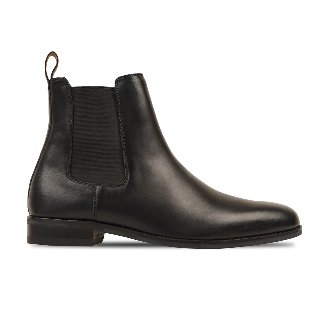 Men's Handmade Chelsea Boots Black Calf Leather