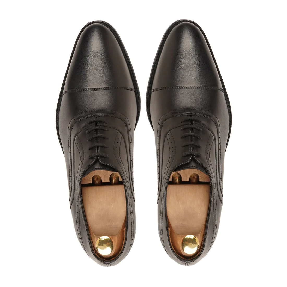 Men's Handmade Black Leather Lace Up Elegant Formal Shoes