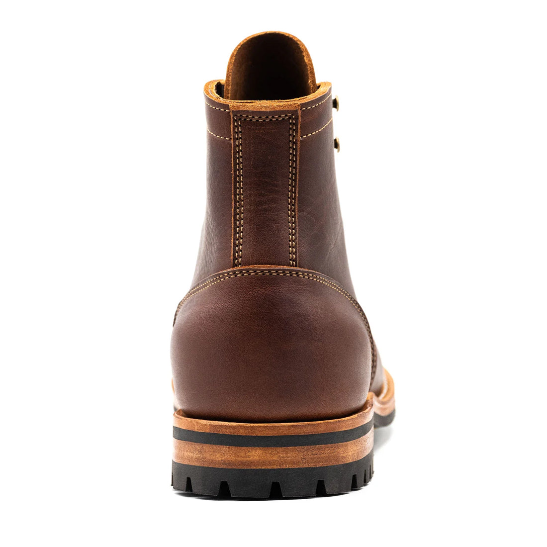 Men's Handmade Dark Brown Leather Lace up Derby Boots