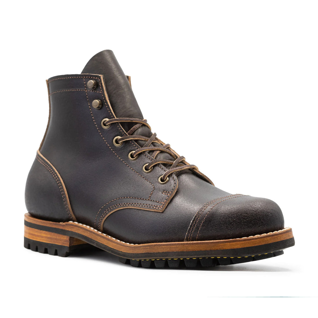Handmade By JB Men's Leather Derby Boots
