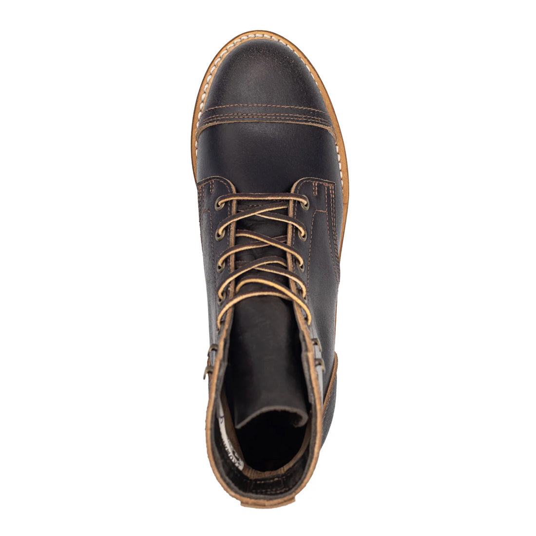 Men's Handmade Black Leather Lace up Derby Boots