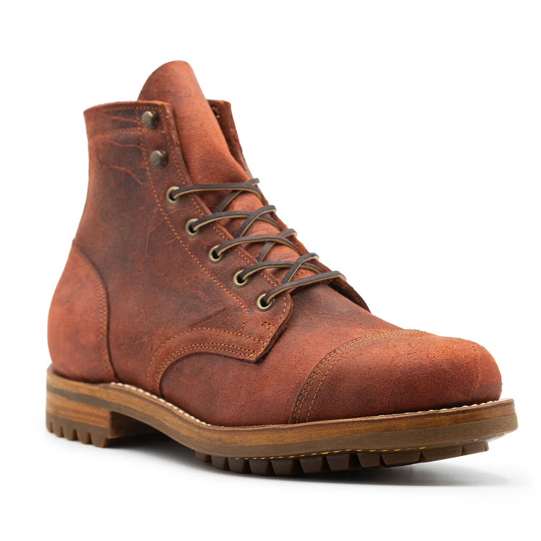 Handmade By JB Men's Leather Derby Boots