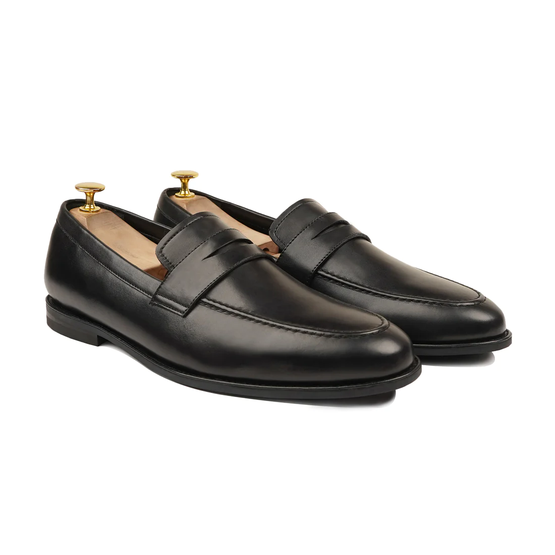 Men's Handmade Calf Leather Formal Shoes - Black - Hand Made by JB