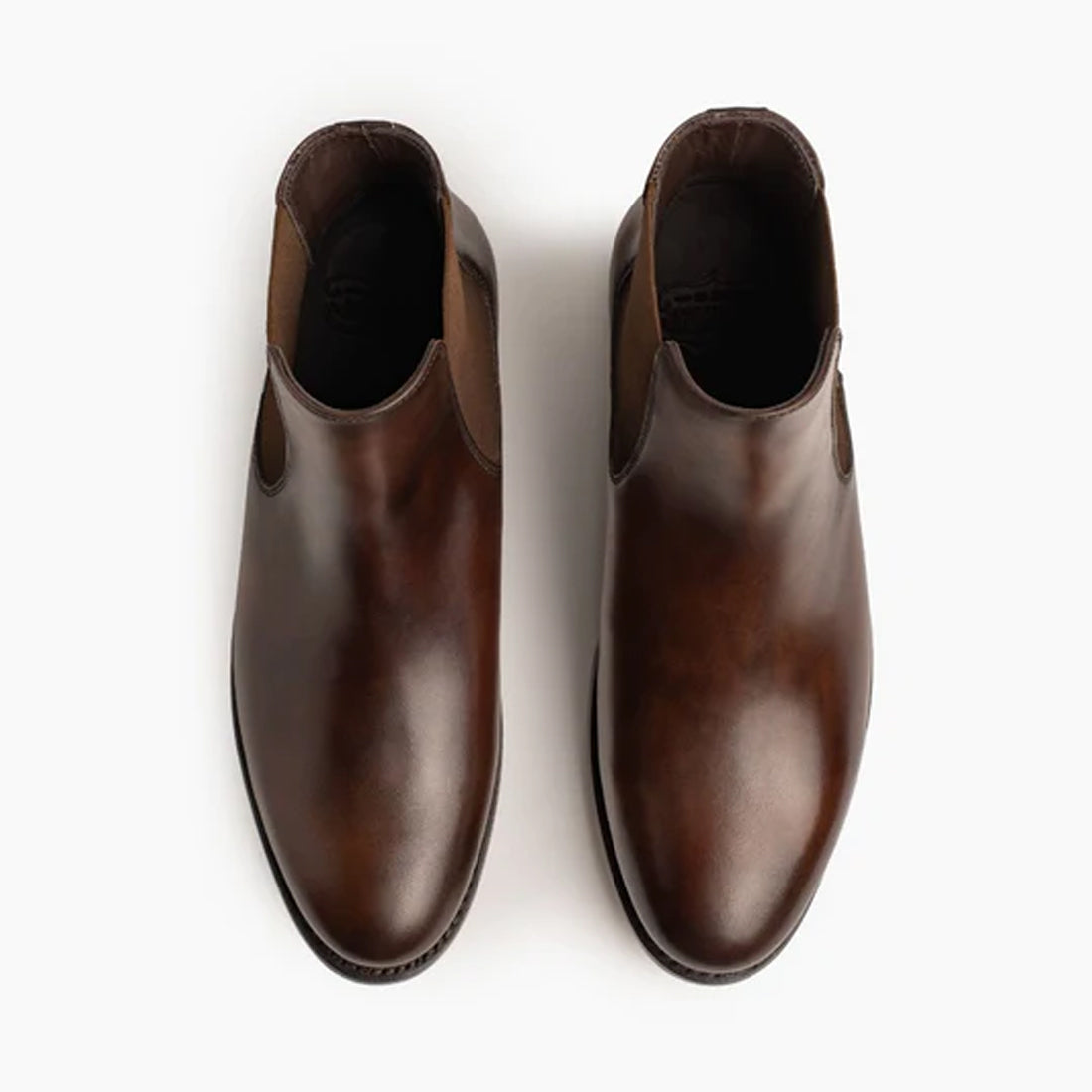 Men's Handmade Brown Leather Elegant Chelsea Boots