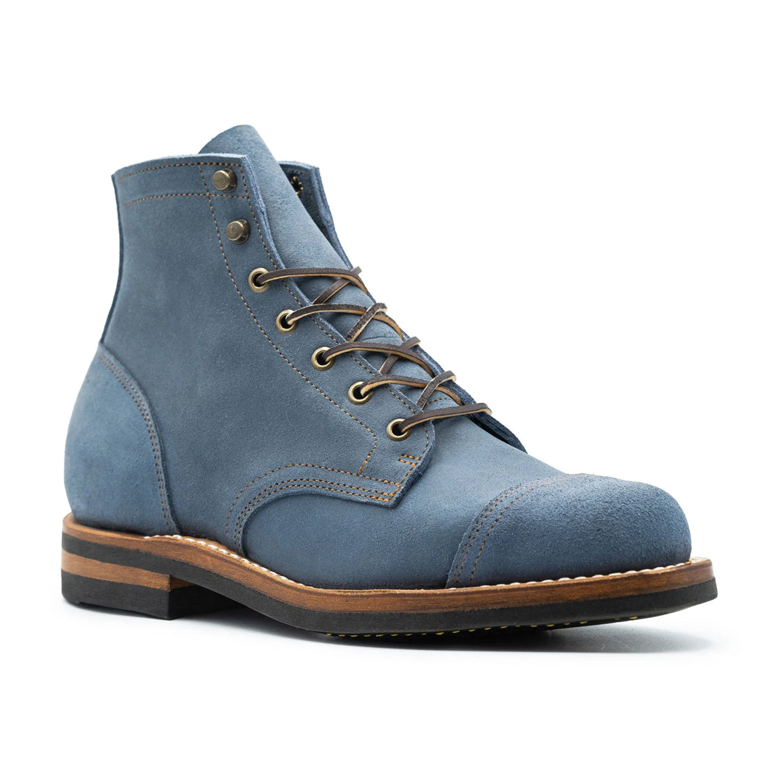 Handmade By JB Men's Suede Leather Derby Boots