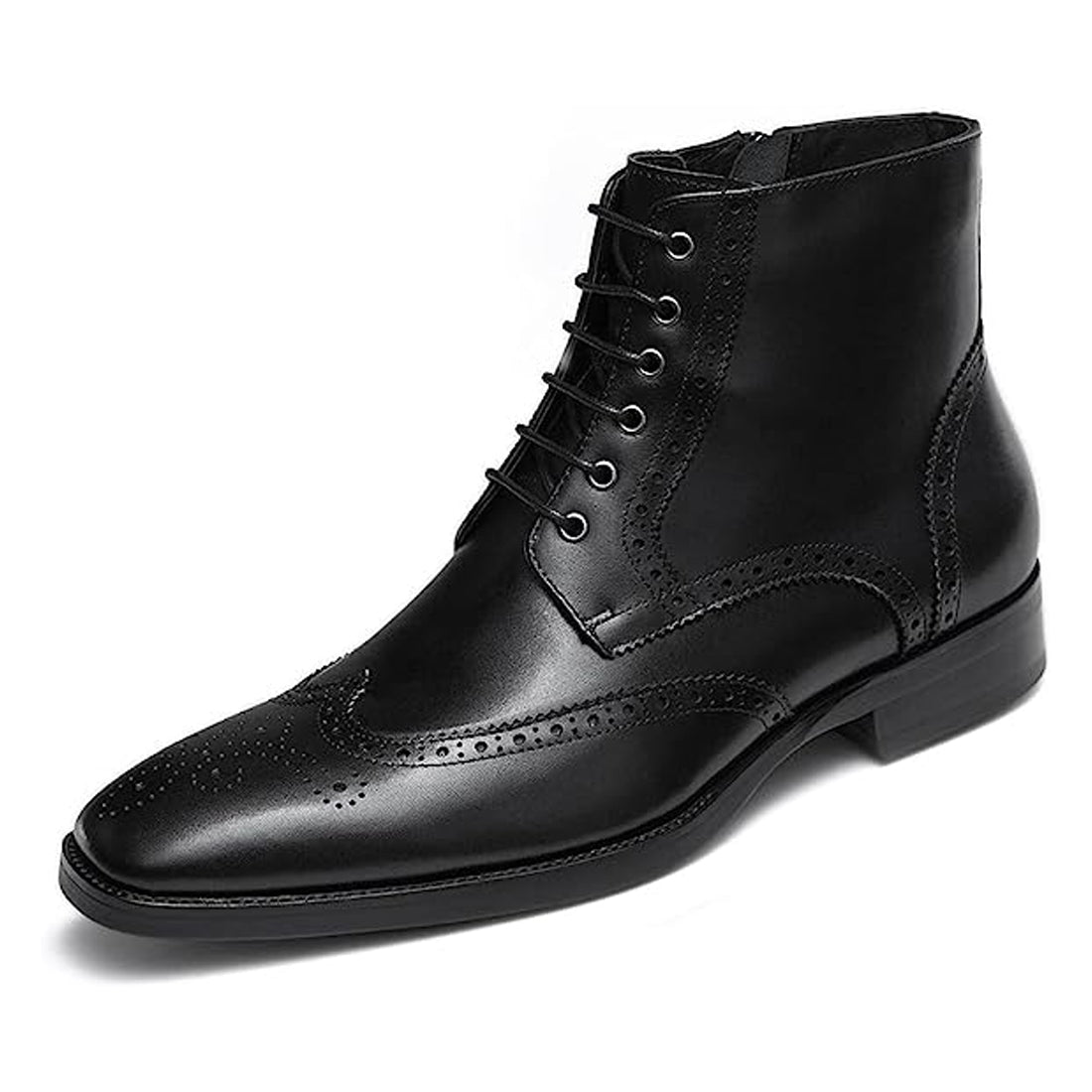 Men's Handmade Black Leather Elegant Chukka Boots