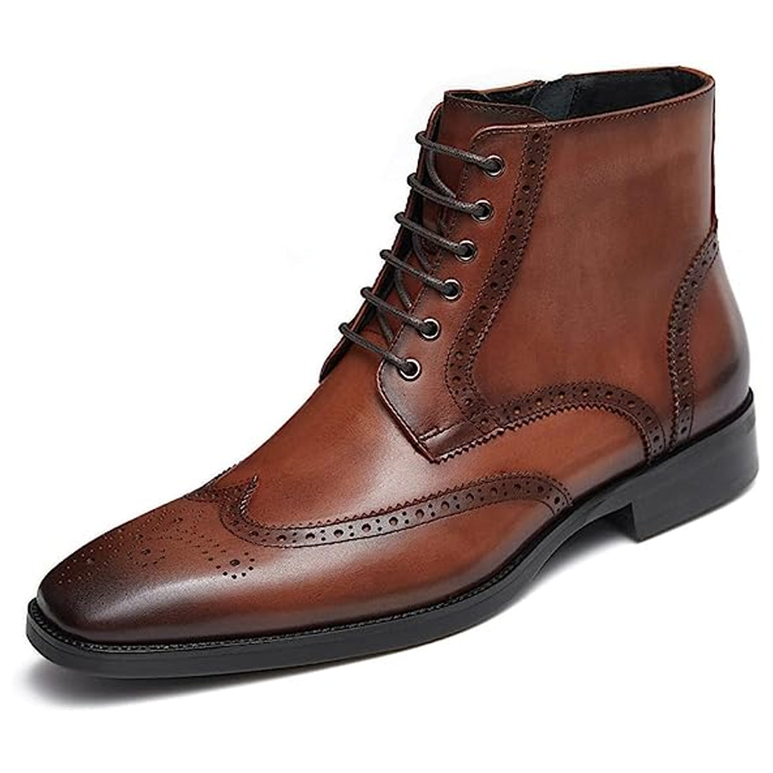 Men's Handmade Brown Leather Elegant Chukka Boots