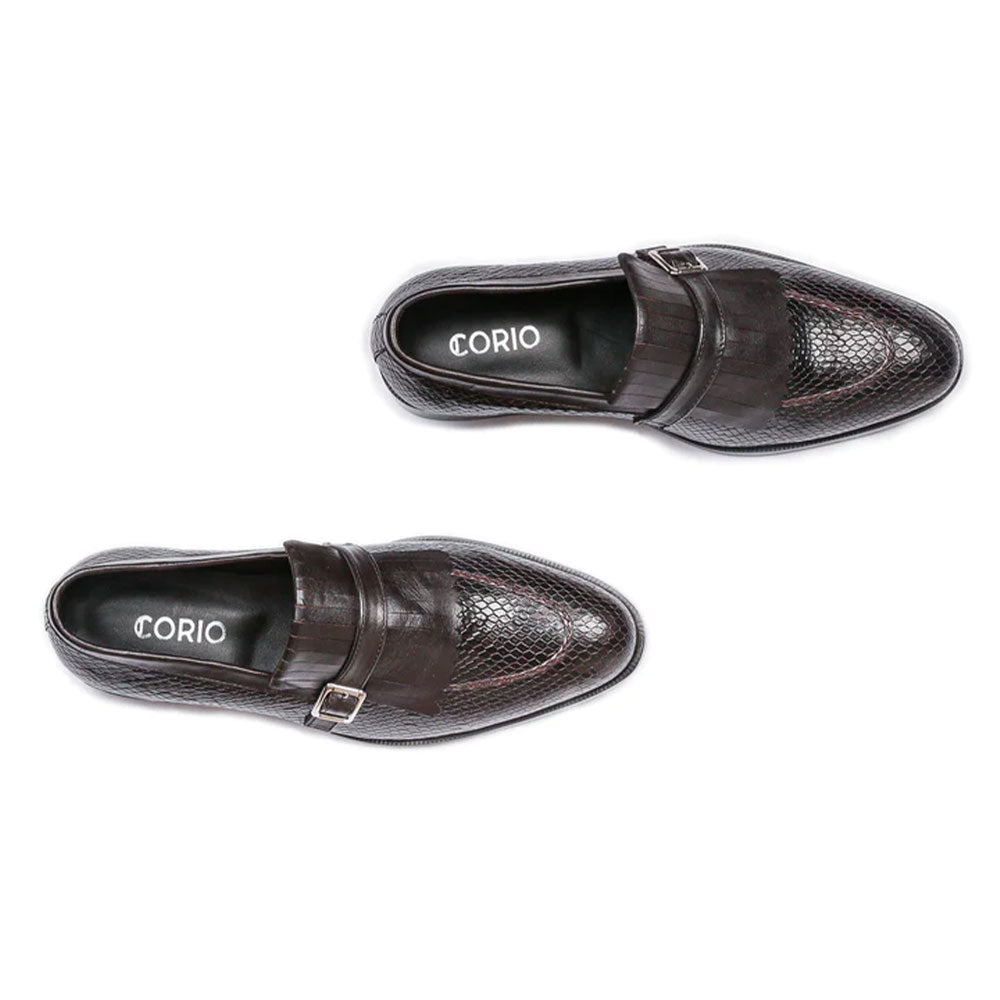 Men's Handmade Dark Brown Leather Tuzla Loafers Shoes