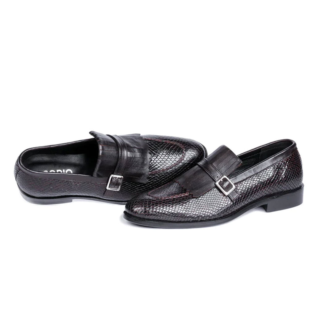 Men's Handmade Dark Brown Leather Tuzla Loafers Shoes