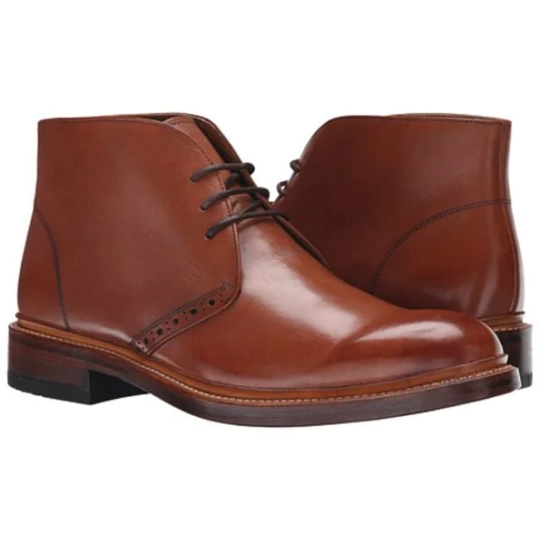 Handmade By JB Men's Leather Chukka Boots